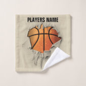 Basket-ball déchiré (Gant de toilette)