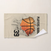 Basket-ball déchiré (Serviette à main)