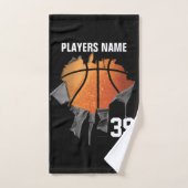 Basket-ball déchiré (Serviette à main)
