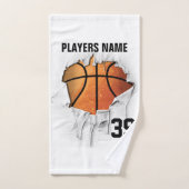 Basket-ball déchiré (Serviette à main)