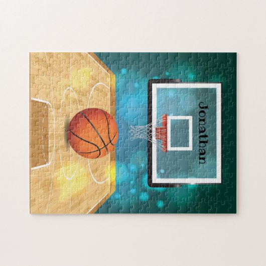 Basket-ball Design Jigsaw Puzzle (Horizontal)
