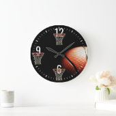basket-ball et paniers horloge murale (Maison)