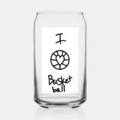 basket ball glass blikvorm glas (Achterkant)
