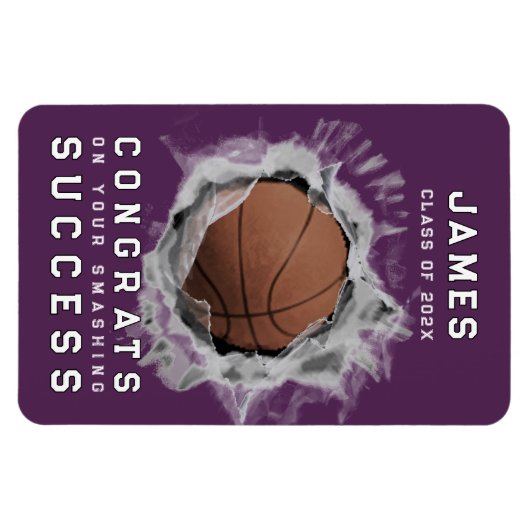 Basket-ball Gratte Magnet (Horizontal)