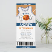 Basket-ball Hoopla Anniversaire Bash Invitations (Debout devant)