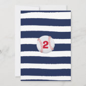 Basket-ball Invitation Baseball 2 Anniversaire (Dos)