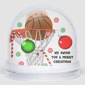 Basket-ball Noël Globe cadeau neige (Avant)