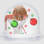 Basket-ball Noël Globe cadeau neige (Arrière)