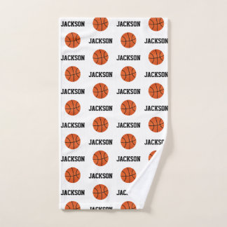 Basket-ball Nom Motif Enfants Blanc