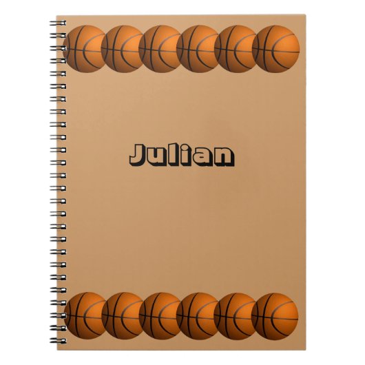 Basket-ball Nom Personnel Cahier (Devant)