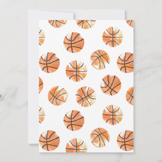 Basket-ball Notre Petit Champ Invitation Anniversa (Dos)