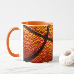 Basket-ball orange bosselé, Tasse à café
