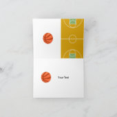 Basket-ball papa Bonne carte de Fête des pères (Intérieur)