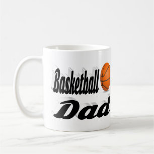 Basket-ball papa demi-texte Café Mug