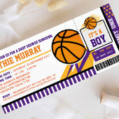 Basket-ball Pass Baby shower Invitation