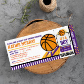 Basket-ball Pass Baby shower Invitation