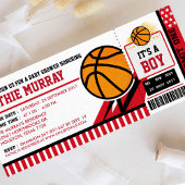 Basket-ball Pass Baby shower Invitation