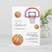 Basket-ball personnel Invitation d'anniversaire av (Debout devant)