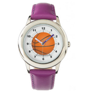 Basket-ball pour enfants Montre en cuir violet