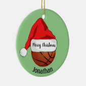 Basket-ball Santa Hat Ornement (Droite)