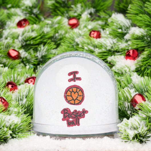 basket ball snow globe (Noël)