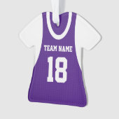Basket-ball Sport Jersey violet avec photo (devant)