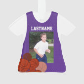 Basket-ball Sport Jersey violet avec photo (dos)