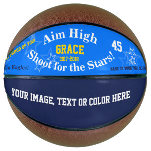 Basket Ballon de basketball personnalisé avec nom d'équip