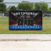 Basket Bannière Bleu et Blanc Équipe sportive (En situation)