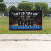 Basket Bannière Bleu et Blanc Équipe sportive (En situation)