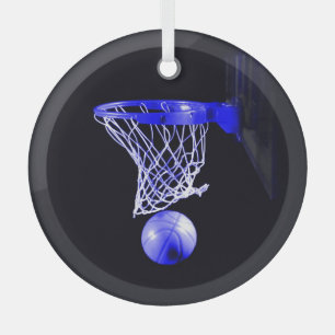 Basket Bleu Ornements de Noël