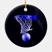 Basket Bleu Ornements de Noël (Dos)
