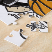 BASKET GIRL BLACK LEGPUZZEL (Zijkant)