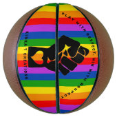 Basket Jouez Avec Respect. Gagnez Avec Respect. Ballon de (Vertical)