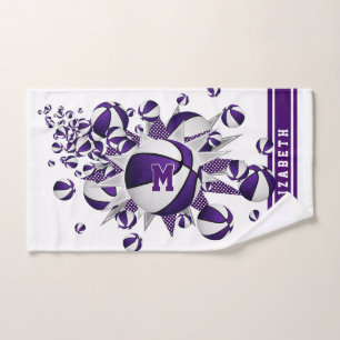 basket violet étoiles filles monogrammed