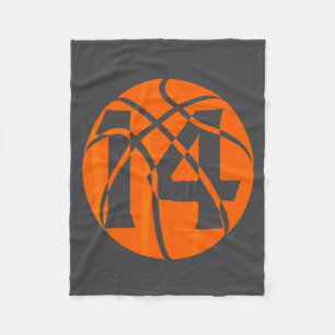 Basketbal 14 Jaar Verjaardag Spelers Team Mannen V Fleece Deken
