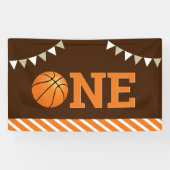Basketbal 1e verpartij spandoek (Horizontaal)