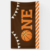 Basketbal 1e verpartij spandoek (Verticaal)