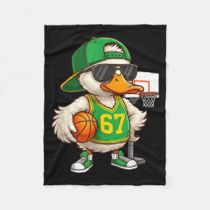 Basketbal 67 Zes Zeven Grappig Basketbal Meme Drip Fleece Deken