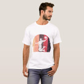  Basketbal 70s, 80s, 90s, retro speler T-shirt (Voorkant volledig)