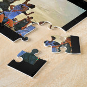 Basketbal 7 Team Fotocollage Legpuzzel (Zijkant)