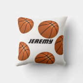 Basketbal aangepaste gepersonaliseerde kussen (Achterkant)
