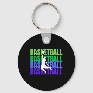 Basketbal actief sleutelhanger
