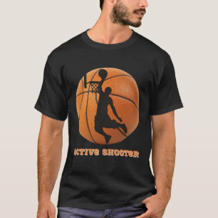 Basketbal Actieve Schutter Speler Hoops T-shirt