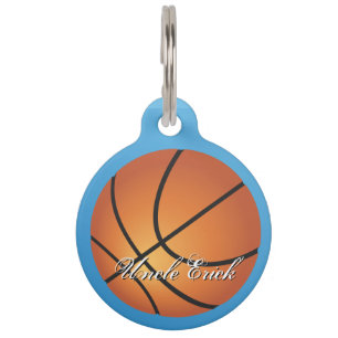 Basketbal Afbeelding 🏀 Monogram Budget Speciaal Huisdierpenning