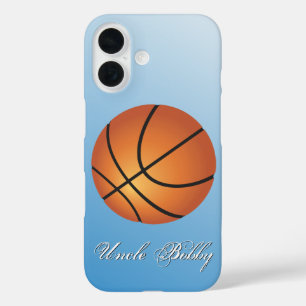 Basketbal Afbeelding 🏀 Monogram Budget Special iPhone 16 Hoesje