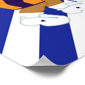 Basketbal Afro-Amerikaanse jongen verjaardag Poster (Hoek)