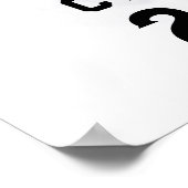 Basketbal Afstuderen gepersonaliseerd Poster (Hoek)