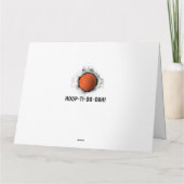 Basketbal Afstuderen Kaart (Achterkant)