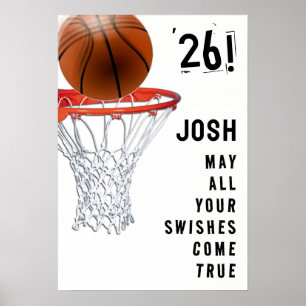 Basketbal Afstuderen Poster